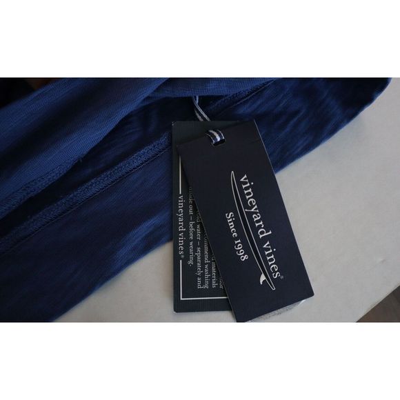 Vineyard Vines Men's Sz XL Blue Garment Dyed Slub Cotton Island Hoodie $118 - Picture 3 of 5